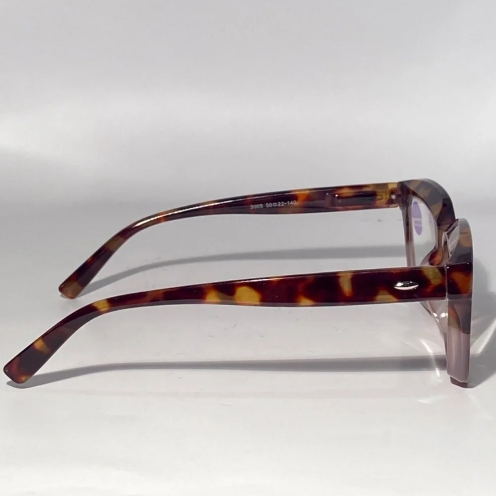 @lwaltsak Claudia 1.5 Tortoise Reading Glasses Square Concave  Readers NWT
